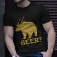 Deer Bear Beer Moose Elk Hunting Funny Tshirt Unisex T-Shirt Gifts for Him