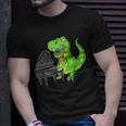 Dinosaur Piano Unisex T-Shirt Gifts for Him