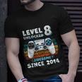 Eight 8Yr Bday Son Boy Funny Gamer 8Th 8 Years Old Birthday Unisex T-Shirt Gifts for Him