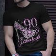 Fabulous & 90 Sparkly Shiny Heel 90Th Birthday Tshirt Unisex T-Shirt Gifts for Him