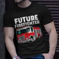 Firefighter Future Firefighter Fire Truck Theme Birthday Boy V2 Unisex T-Shirt Gifts for Him
