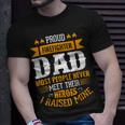 Firefighter Proud Firefighter Dad Most People Never Meet Their Heroes Unisex T-Shirt Gifts for Him