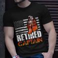 Firefighter Retired American Firefighter Captain Retirement Unisex T-Shirt Gifts for Him