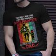 Firefighter Retro Vintage Father And Son Firefighter Dad Fathers Day Unisex T-Shirt Gifts for Him