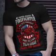 Firefighter United States Firefighter We Run Towards The Flames Firemen _ V4 Unisex T-Shirt Gifts for Him