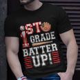 First Grade Back To School 1St Grade Batter Up Baseball T-shirt Gifts for Him