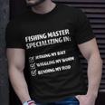 Fishing Master Specializing Tshirt Unisex T-Shirt Gifts for Him
