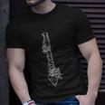 Floral Spine Anatomy Shirt Spine Shirt Spinal Anatomy Unisex T-Shirt Gifts for Him