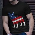 French Bulldog 4Th Of July Cute Frenchie American Flag Dog Unisex T-Shirt Gifts for Him