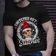 Funny Christmas Snitches Get Stitches Tshirt Unisex T-Shirt Gifts for Him