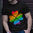 Gay Pride Flag Shamrock Lgbt St Patricks Day Parade T-Shirt Gifts for Him