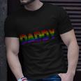 Gay Pride Proud Daddy Lgbt Unisex T-Shirt Gifts for Him