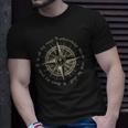 God Will Direct Your Path Compass Religion Christian Unisex T-Shirt Gifts for Him