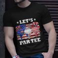 Golf Lets Par Tee American Flag Independence Golf 4Th July Unisex T-Shirt Gifts for Him