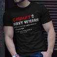 Grumpy Navy Veteran Unisex T-Shirt Gifts for Him