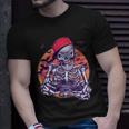 Halloween Video Gamer Skeleton Tshirt Unisex T-Shirt Gifts for Him