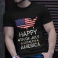 Happy 4Th Of July Independence Day God Bless America Gift Unisex T-Shirt Gifts for Him