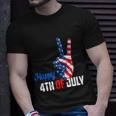 Happy 4Th Of July Peace America Independence Day Patriot Usa Gift Unisex T-Shirt Gifts for Him