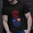 Hawaiian Pineapple American 4Th Of July Unisex T-Shirt Gifts for Him