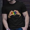 Heart Lgbt Gay Pride Lesbian Bisexual Ally Quote Unisex T-Shirt Gifts for Him