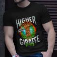 Higher Than Giraffe Gift Pussy Stoner Weed 420 Pot Gift V2 Unisex T-Shirt Gifts for Him