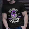 His Fight Is My Fight Alzheimers Awareness Unisex T-Shirt Gifts for Him