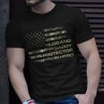 Husband Daddy Protector Hero Fathers Day Flag V2 T-shirt Gifts for Him