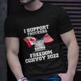 I Support Truckers Freedom Convoy V3 Unisex T-Shirt Gifts for Him