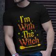Im With The Witch Halloween Couple Matching Costume Unisex T-Shirt Gifts for Him