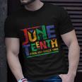 Juneteenth Free-Ish Since 1865 African Color Unisex T-Shirt Gifts for Him