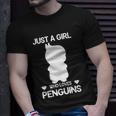 Just A Girl Who Loves Penguins Gentoo Adelie Penguin Lovers Funny Gift Unisex T-Shirt Gifts for Him