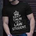 Keep Calm Im A Law Student Funny School Student Teachers Graphics Plus Size Unisex T-Shirt Gifts for Him