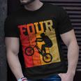 Kids 4Th Birthday Boys 4 Year Old Four Bmx Bike Racing Bicycle V2 Unisex T-Shirt Gifts for Him
