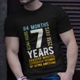 Kids 7Th Birthday Gift 7 Years Old Vintage Retro 84 Months Unisex T-Shirt Gifts for Him