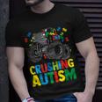 Kids Monster Truck Crushing Austim Autism Awareness Unisex T-Shirt Gifts for Him