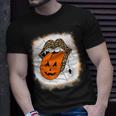 Leopard Lips Halloween Lips Vampire Mouth Pumpkin Tongue Unisex T-Shirt Gifts for Him