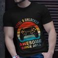 Level 9 Unlocked Awesome 2013 Video Game 9Th Birthday Boy Cool Gift Unisex T-Shirt Gifts for Him