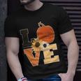 Love Autumn Floral Pumpkin Fall Season T-Shirt Gifts for Him