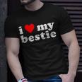 I Love My Bestie Best Friend Bff Cute Matching Friends Heart T-shirt Gifts for Him