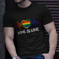 Love Is Love Gay Pride Unisex T-Shirt Gifts for Him