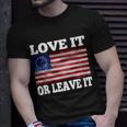 Love It Or Leave It Betsy Ross Flag Unisex T-Shirt Gifts for Him