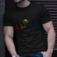 Lovely Lgbt Gay Pride Power Fist Heartbeat Lgbtq Lesbian Gay Meaningful Gift Unisex T-Shirt Gifts for Him