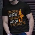 Mens 51 Good Witch 49 Bad Witch Dont Push It Halloween Unisex T-Shirt Gifts for Him