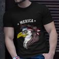 Merica Funny Gift Funny Eagle Mullet Funny Gift 4Th Of July Funny Gift Patriotic Unisex T-Shirt Gifts for Him