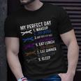 My Perfect Day Brazilian Jiu Jitsu Bjj Fighter Rolling Funny Unisex T-Shirt Gifts for Him