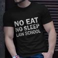 No Eat No Sleep Law School Student Teachers Graphics Plus Size T-shirt Gifts for Him