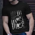 Patriotic German Shepherd American Flag Dog Lover Gift V2 Unisex T-Shirt Gifts for Him