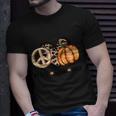 Peace Love Fall Thanksgiving Quote V2 Unisex T-Shirt Gifts for Him