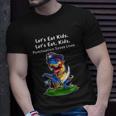Pirate Dinosaur Funny Lets Eat Kids Punctuation Saves Lives Great Gift Unisex T-Shirt Gifts for Him