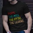 Pops The Man The Myth The Legend Funny Grandpa Tshirt Unisex T-Shirt Gifts for Him